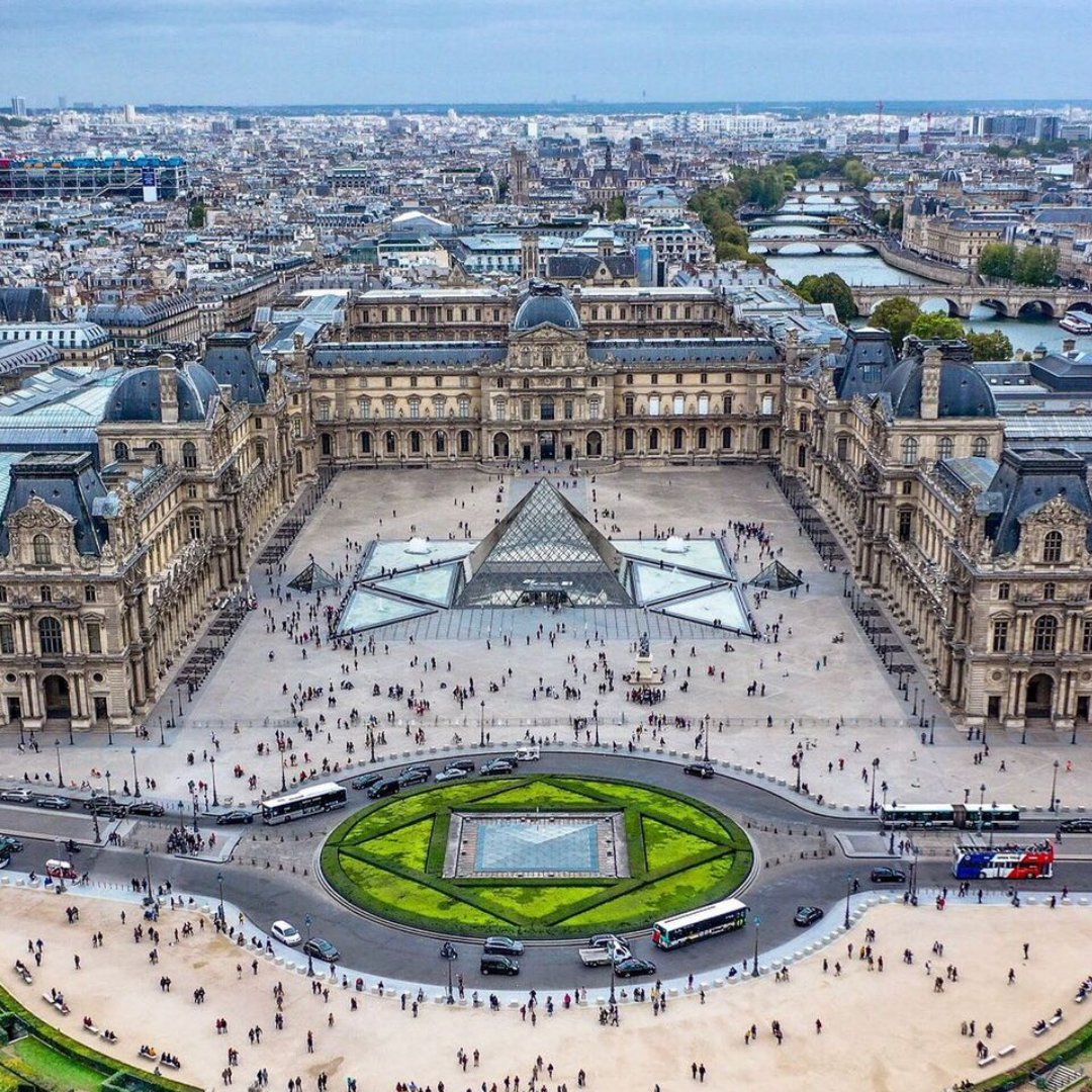 Vista Aerea Museo Louvre